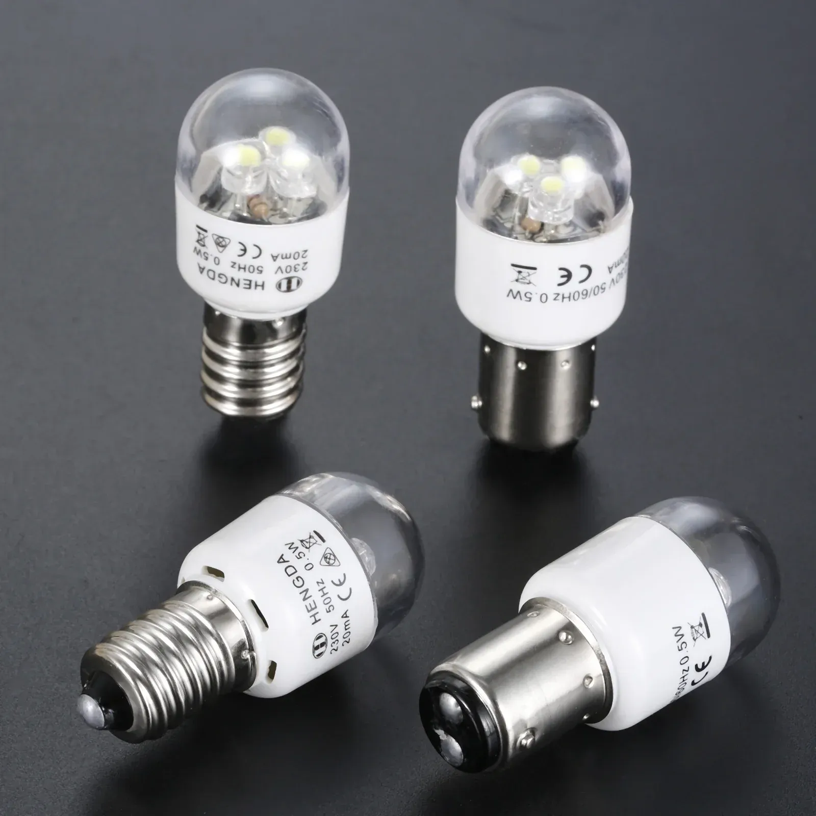 1PCS BA15D E14 Sewing LED Bulbus House Household Sewing Maszyna do piosenkarza Juki Pfaff Janome Brother AC 190-250V 0,5 W 47-63 Hz