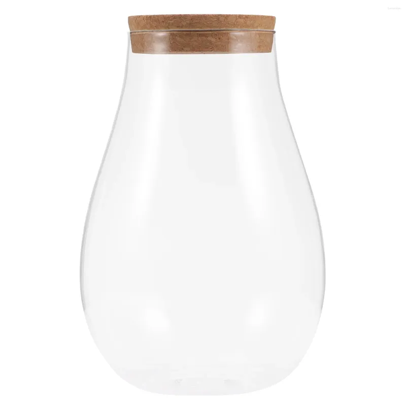 Vasi di vetro trasparente Vaso di vetro Orb Micro paesaggio Ecological Bottle Tè Light Light Holder decorativo Betta Terrarium per piante florarium