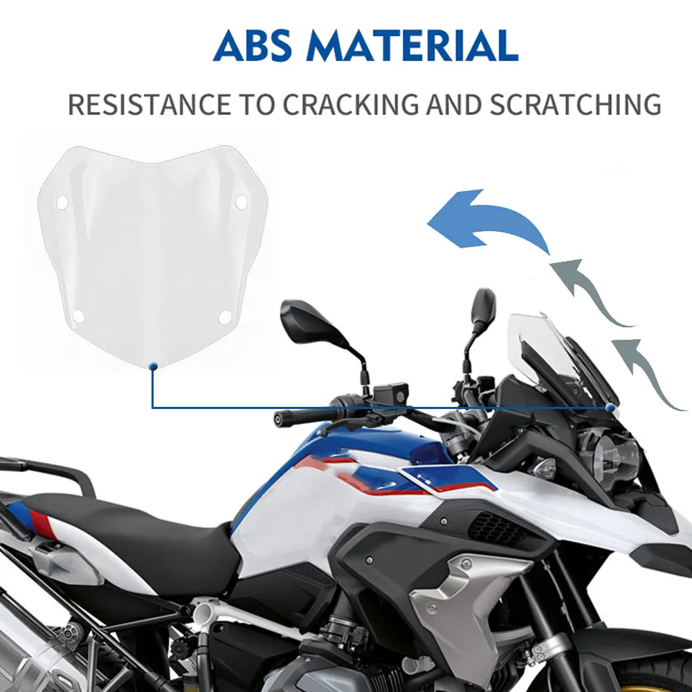 thumbnail image 2 of Motorcycle Adjustable Windshields Extension Windsc... - Vicedeal 2 of 11