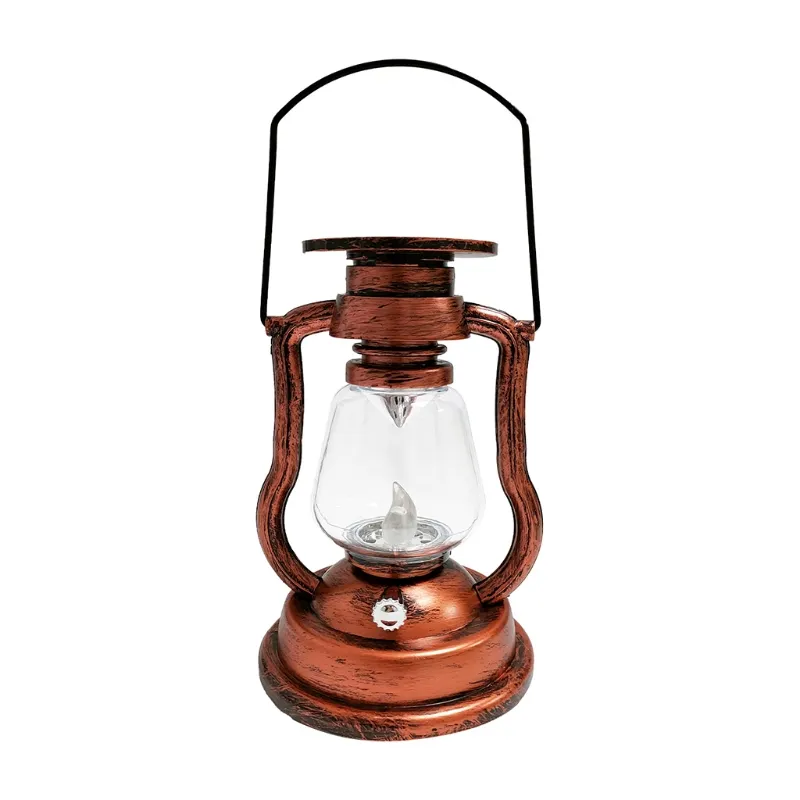 Vintage Hurricane lanterna solar solar pendurado vela leve à prova de chuva Retro Antique Lâmpada de óleo LED para a mesa da árvore de jardim Leitura