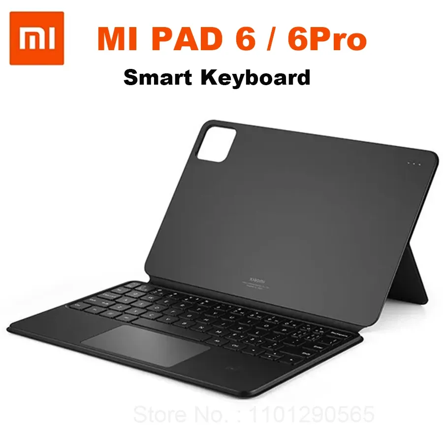 لوحات المفاتيح الأصلية Xiaomi Mi Pad 6/6 Pro Smart Keyboard 11 "English Key Touch Tablet Case with Touchpad Magnetic Cover 64 Button 6 6Pro