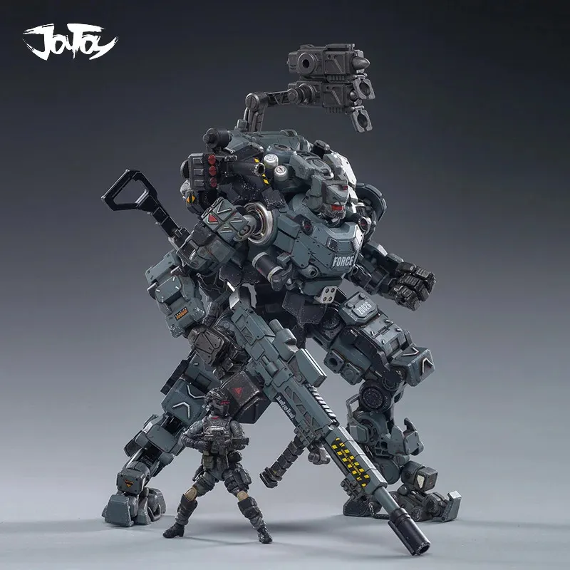 Versterk Joytoy Steel Bone Armor Gray Mechanical Collection Actie Figuur Model Afwerkingsproduct 1/25 240326