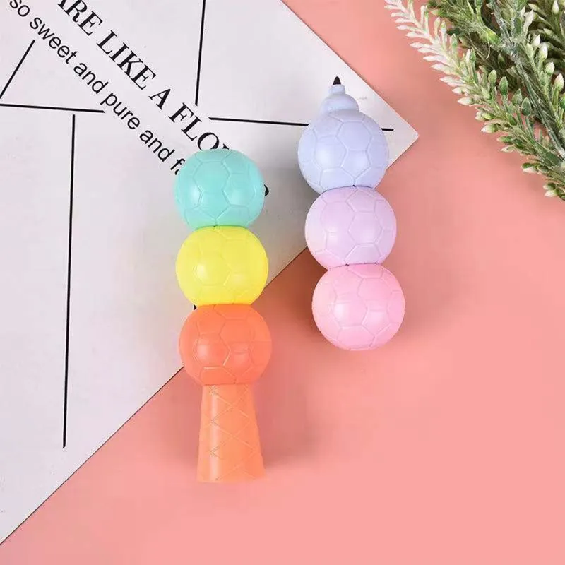 2023 New Colorful Lovely Highlighters Chisel Tip Marker Pens Pastel Colors for Kids Babies Children Xmas Birthday Creative Gifts