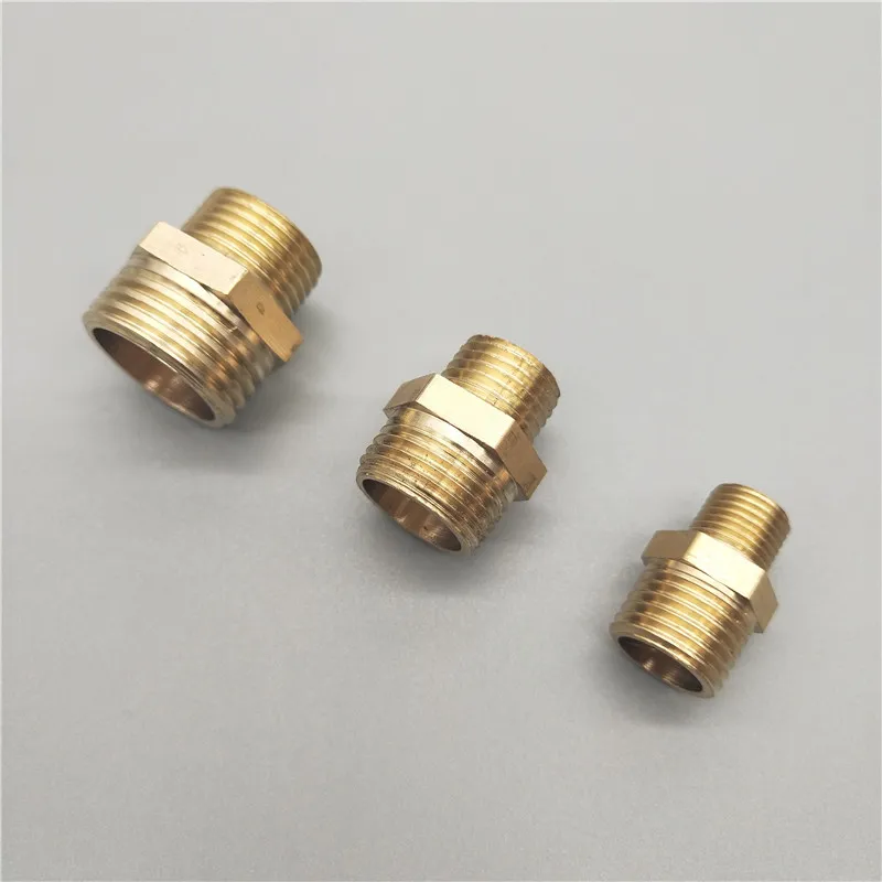 Brass Pipe Fitting 1/8" 1/4" 3/8" 1/2" 3/4" 1" BSP Female thread x Male Thread Quick Adapter Coupler Connector for Water Oil Gas