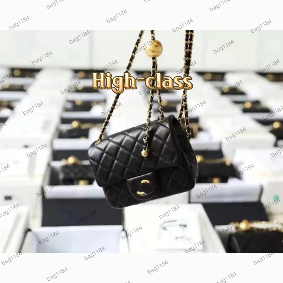 Sacs de luxe pour femmes sac de créateur de mode sac à rabat CF Mini Golden Ball Delate et Soft Crossbody Sac à main sac à main décontracté CC 10A Lambe d'agneau d'Italie Gaiiera Leather