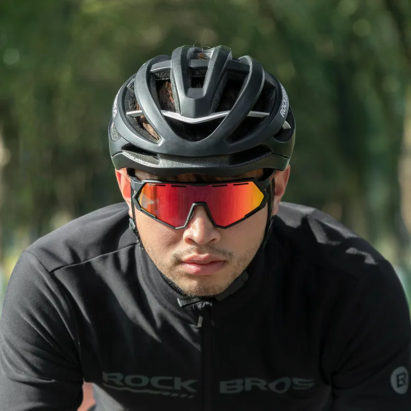 Rockbros polarized interchangeable cycling sunglasses hotsell