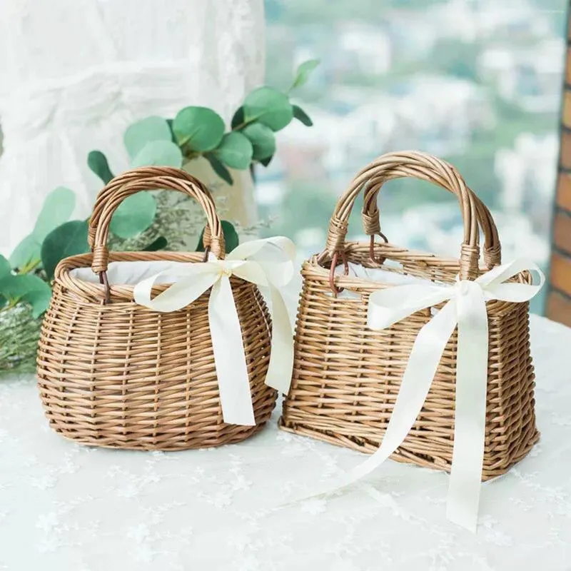 Sacs de soirée Femmes Paille Toture tissée Grande randonnée Basket plage à la main Faire un sac à main.