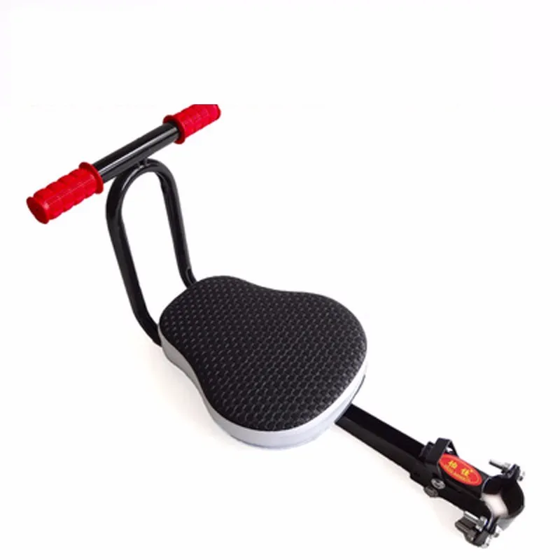 12Baby Childs Bicycle Bike MTB Chair Front Seat for Mountain Bicycle Saddle Children Folding Safety Seat Chair with Cushion Pedal