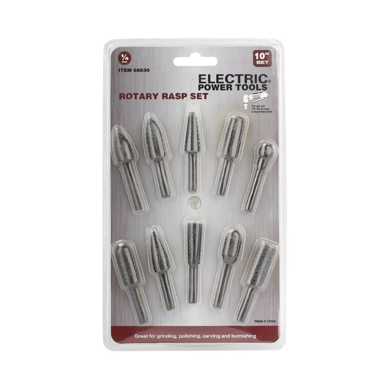 Hampton 10pcs 1/4 '' SELL BIT BIGHT DIY Fichier de râpe de broyeur, outils de carvure de bois.