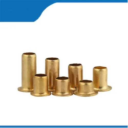 100pcs M3.5*L Brass Ropper Hollow Rivet da 3,5 mm Circuito a doppia faccia a doppia facciate PCB VIAS VIA