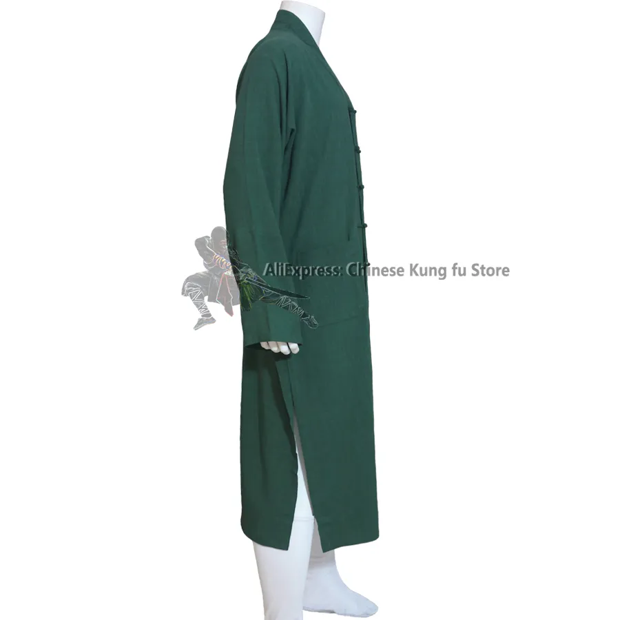 Buddhist Monk Robe Shaolin Kung Fu Uniform Tai Chi Suit Wushu Martial Arts Wing Chun kläder