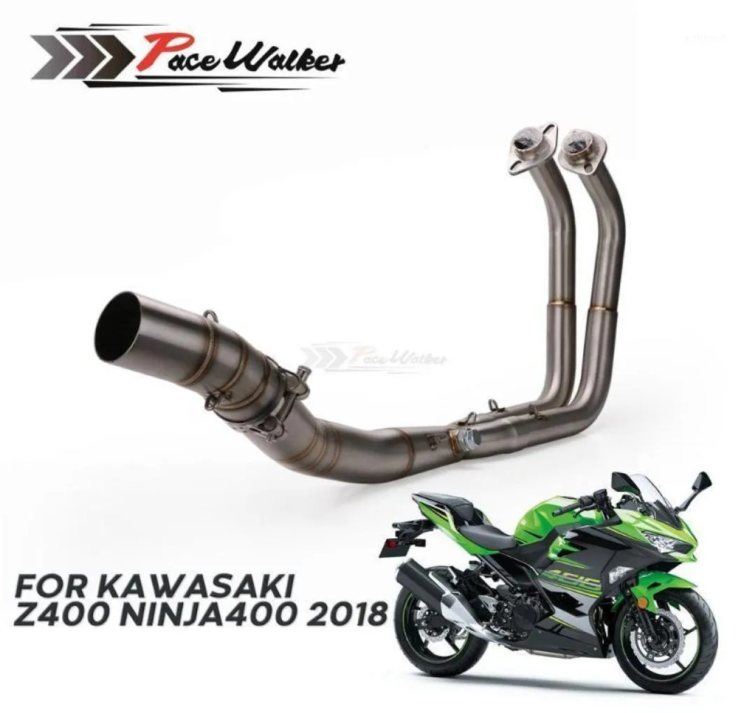 Motorcycle Exhaust Full Systems Header Pipe Front Link Pipe 51mm Slipon Exhaust For Ninja 400 Z400 2020 202018531419