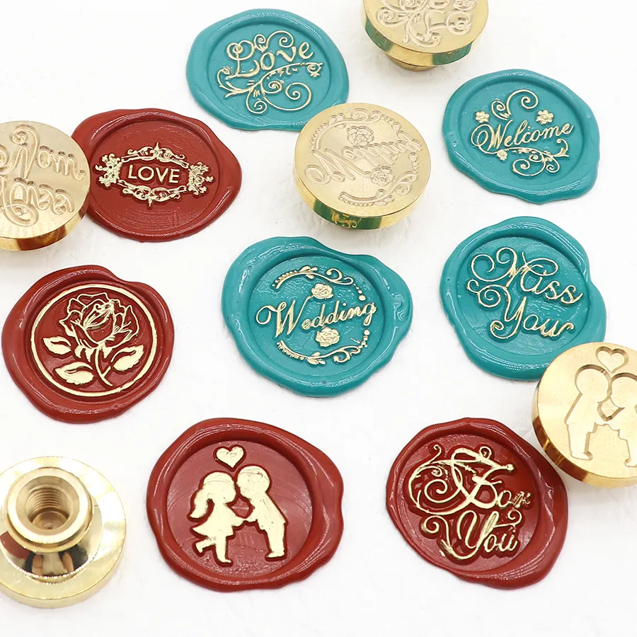 Letter Love Wax Seal Stamp Vintage Craft Sealing Stamp Head For Cards Enuptes Wedding Invitations Gift Packaging Scrapbooking