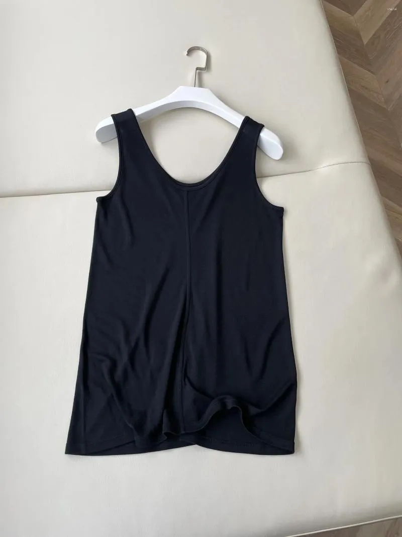 Women's Tanks 2024 Women Fashion Sleeveless Sexy Casual Cashmere Side Seamless Vest 0402