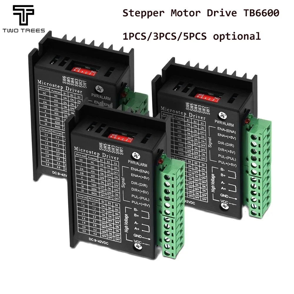 CNC Stepper Motor Sürücüsü TB6600 Yükseltme NEMA 23 NEMA17 4A DC9-42V NEMA23 Motor CNC Yönlendirici Denetleyicisi Motor 3D Yazıcı için