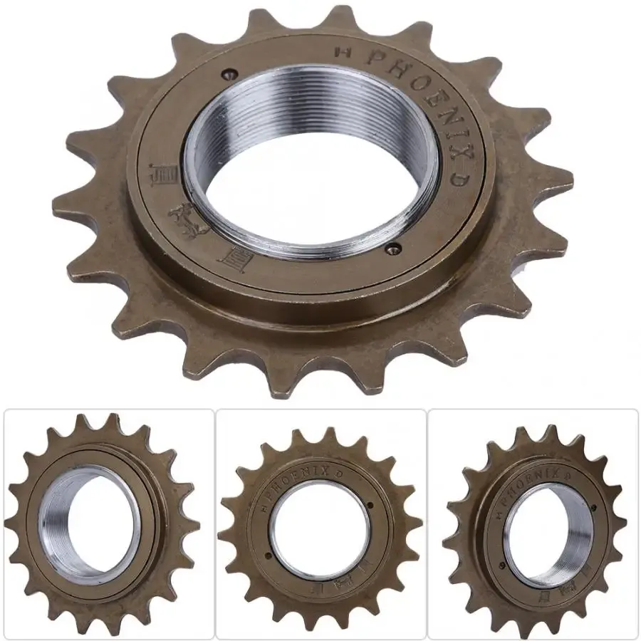 18T Bike Freewheel Chain Soprocket Metal Bike Cassette Single Speed ​​Bicycle Free Wheel Replacement Accessory