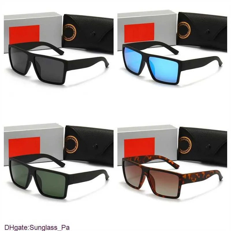 Nya klassiska Brand Wayfarer Luxury Square Solglasögon Män Kvinnor Acetatram med Ray Glass -linser Solglasögon för Male UV400 Tortoiseshell Co Y8B0
