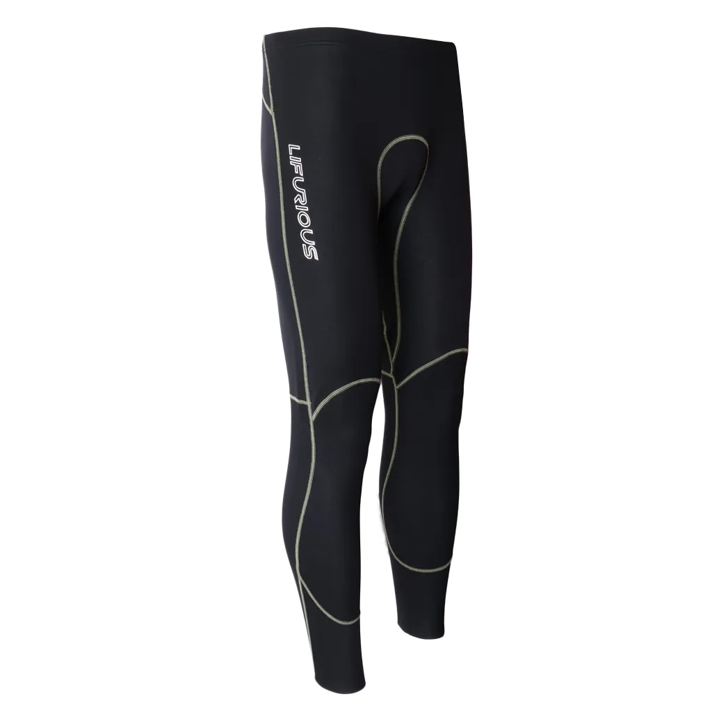 Men`s Wetsuit Pants 1.5mm Neoprene Diving Snorkel Scuba Surf Trousers Pants for Diving Kiteboarding Wakeboarding Kayaking