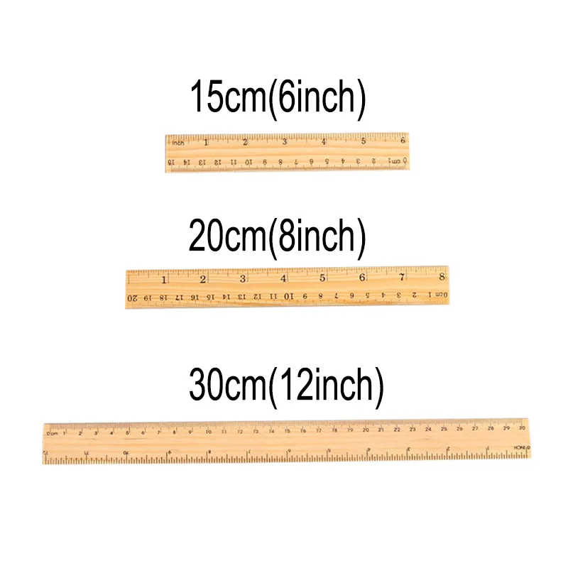 Wooden Straight Ruler Double Side Scale CM Inch... From Ddmyhome, $12. ...