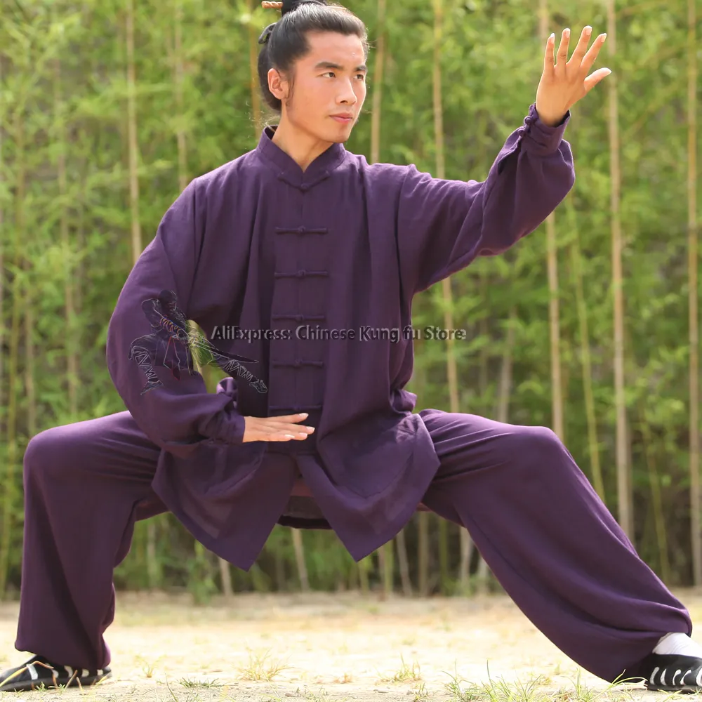 Custom Tailor Tai chi Uniforms Martial arts Kung fu Wushu Suit Wing Chun Jacket and Pants 25 Colors Need Measurements