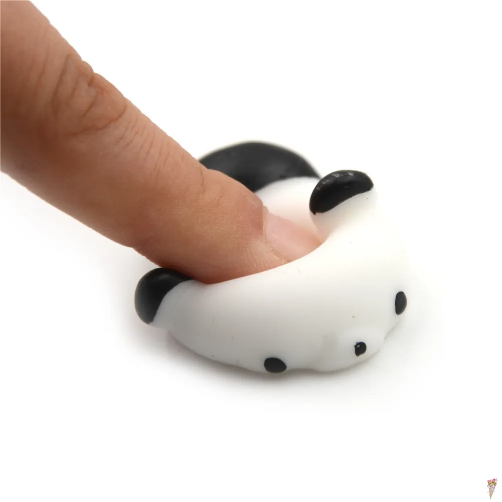 1PCS Cute Squishy Panda Mochi Squeeze Stretchy Kawaii Decompress Anti-stress Phone Straps charms