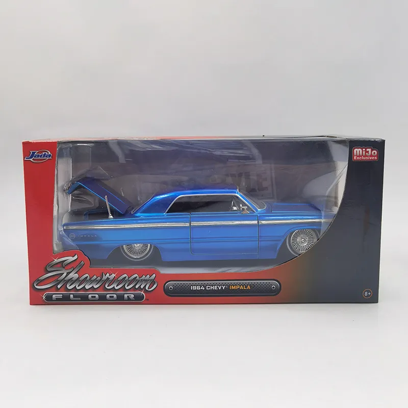 JADA 1:24 Scale Diecast Metal 1964 Impala Car Model Toy for Adult
