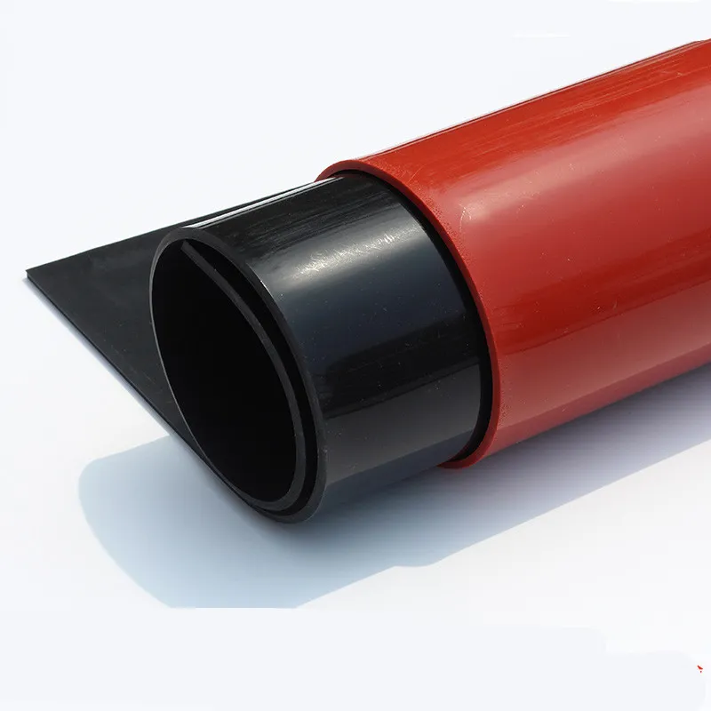 Foglio in gomma in silicone rosso/nero 300x300 mm foglio di silicone nero, mattine di gomma, tela di silicone resistenza al calore