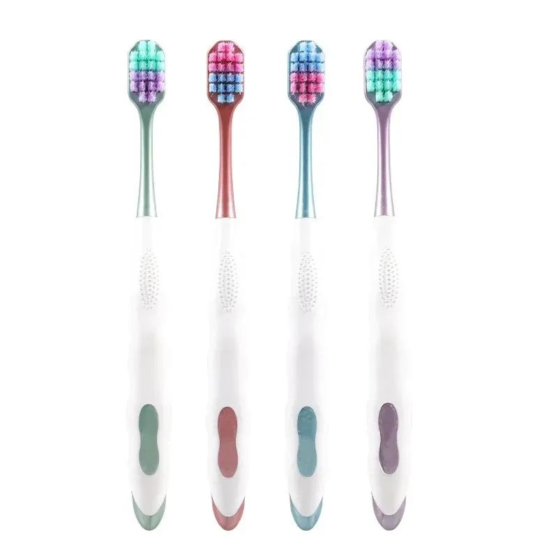 Macaron tandenborstel miljoen nano borstelige volwassen tandenborstel tand diep reinigingsgereedschap
