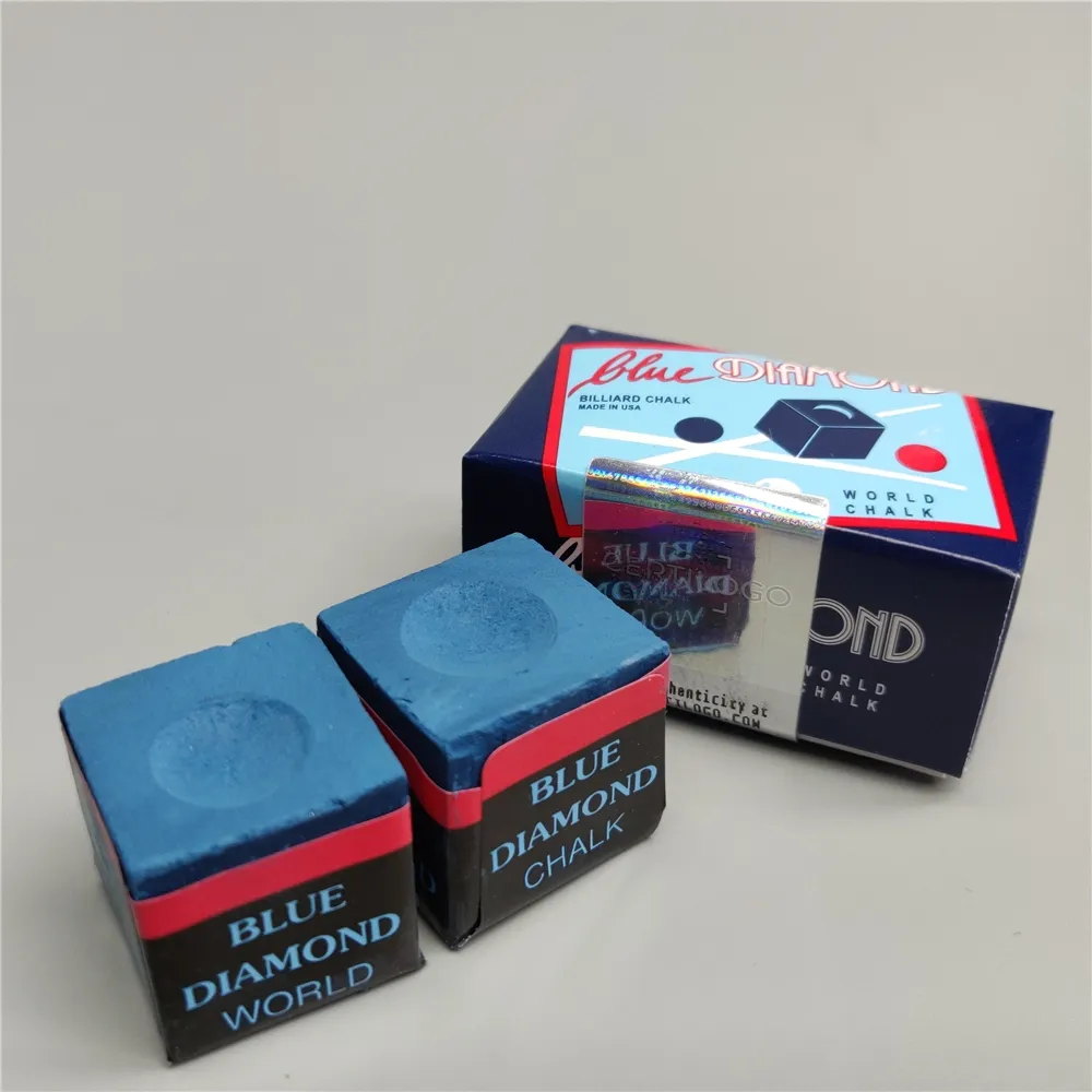 Longoni Blue Diamond Moks Billard Bool Molk /Box Professional Carom Blue Chalk