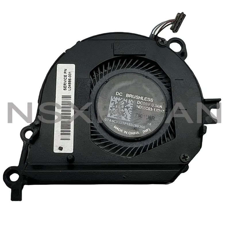 Chaîne / mineur CPU Fablier de refroidissement GPU Fan 13 "Spectre x360 13AE 13TAE000 ND55C0317D17 ND55C0317D16 L04885001 L04886001 Ventilateur de refroidissement