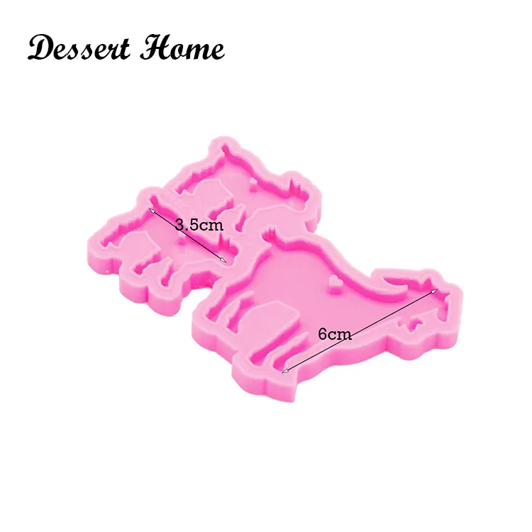 DY0310 Bright MAMA GOAT Resin Craft for Keychain, Family Mom/Dad Silicone Molds, DIY Resin Epoxy Jewellery Making