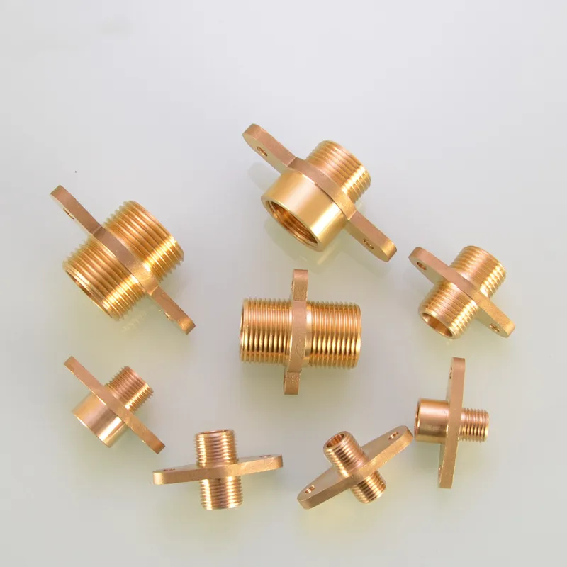 1PC 1/8' 1/4' 1/2' 3/4' 3/4' 1'brass Pipe Fitting With Ear Fixing Seat Flange Water Dispenser Joint Fittings