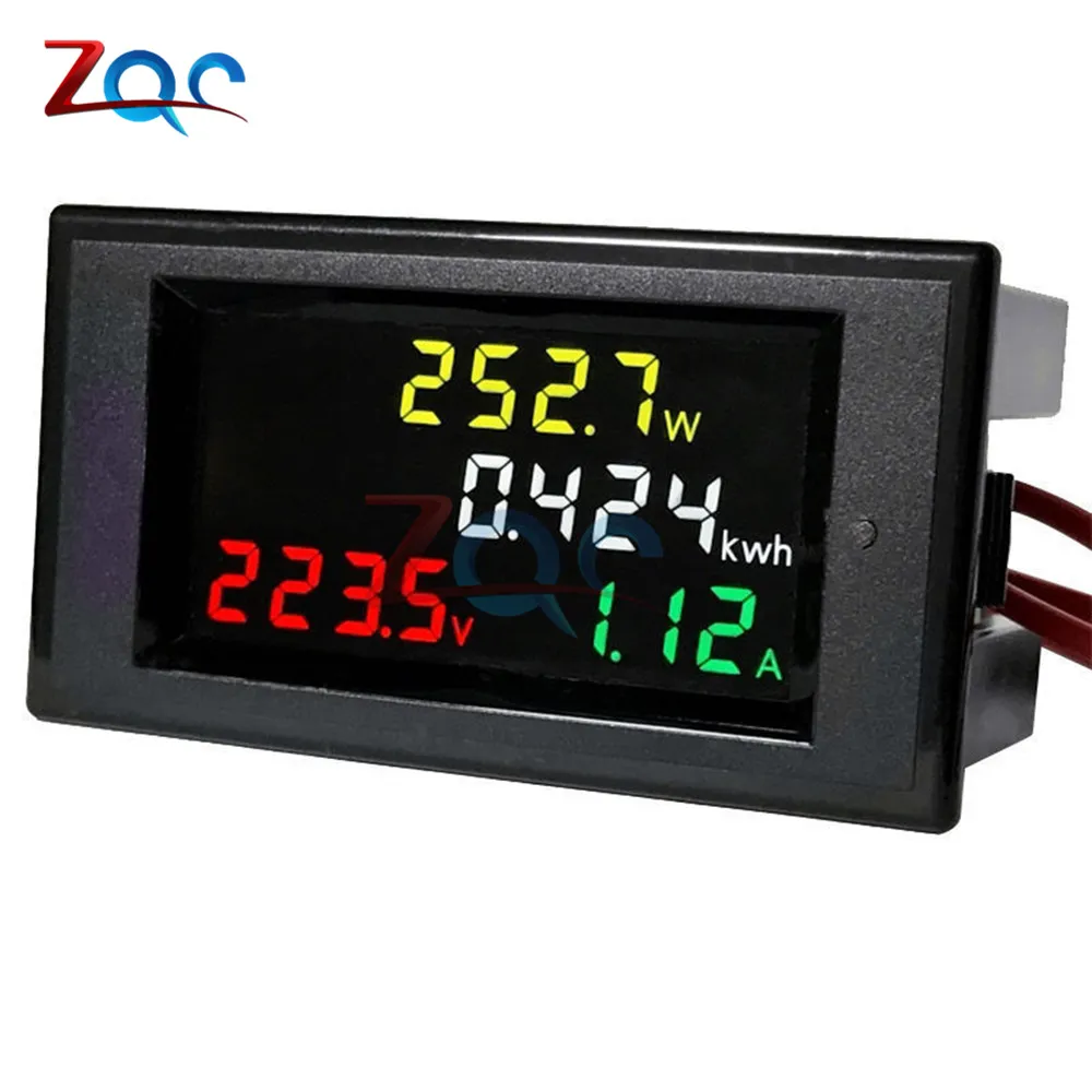 AC 200~450V / AC 80 -300V 100A Digital Voltmeter Ammeter Wattmeter Watt Current Voltage Monitor Power Energy Tester Meter