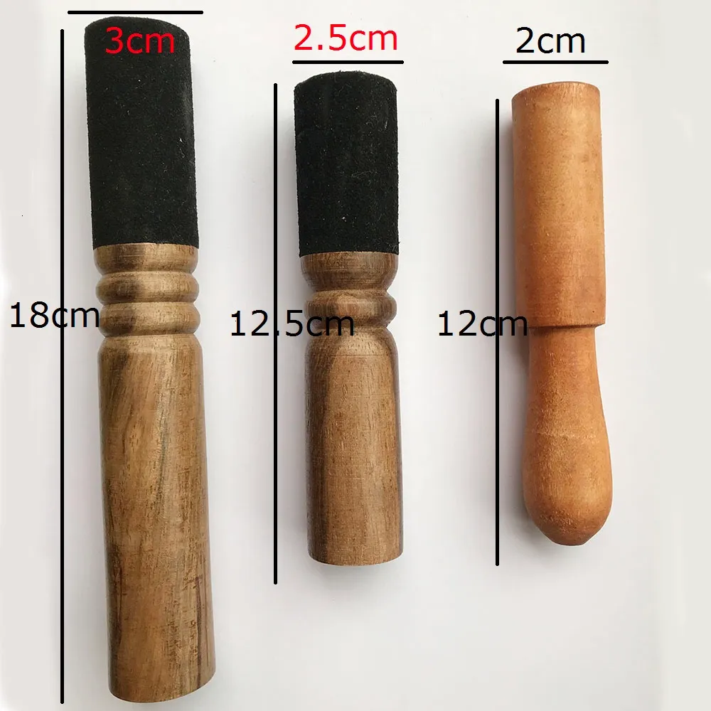 Singing Bowl Mallet Large- Hard Wooden Handcrafted Stick Striker For Himalayan Bowl- 27CM Large Leather-Wrapped Mallet Stick For Meditation Bowl