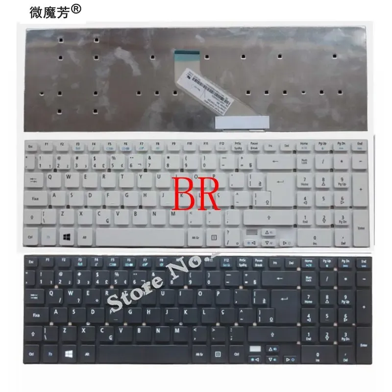 Claviers BR Nouveau clavier pour ordinateur portable pour Acer Aspire E1522 E1510 E1530 E1530G E1572 E1572G E1731 E1731G E1771 Brésil