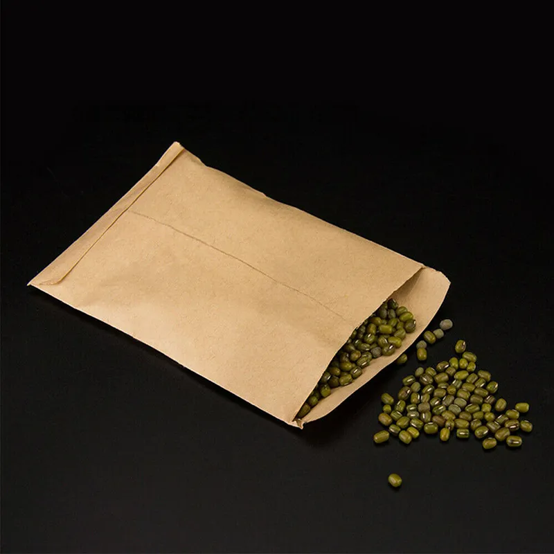 Kraft Paper Seed Welves Pacchetti Whinves Wake Garden Caricamento per pianta frutta sacchetto di carta kraft cibo tè piccolo regalo