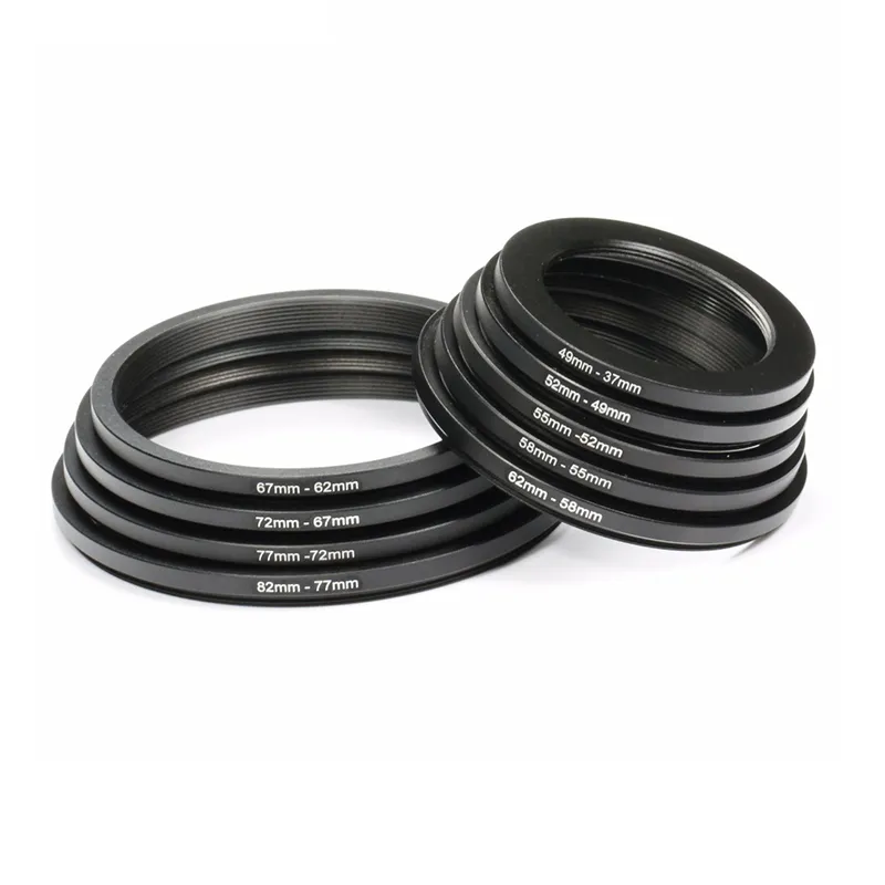 Camera Threaded Lock Rings Professional Camera Lens Step-Up and Step-Down Adapter Rings 11 Sizes ...