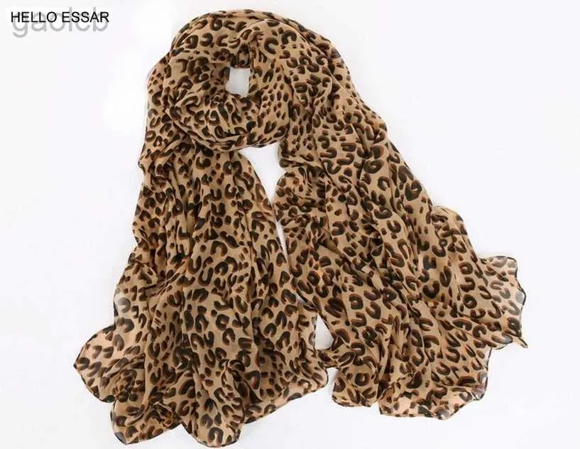 Scarves Women Chiffon Scarf 150*45cm thin style Scarfs Print Cat Star Leopard Shawls And Scarves Best Party gift 22009 240410