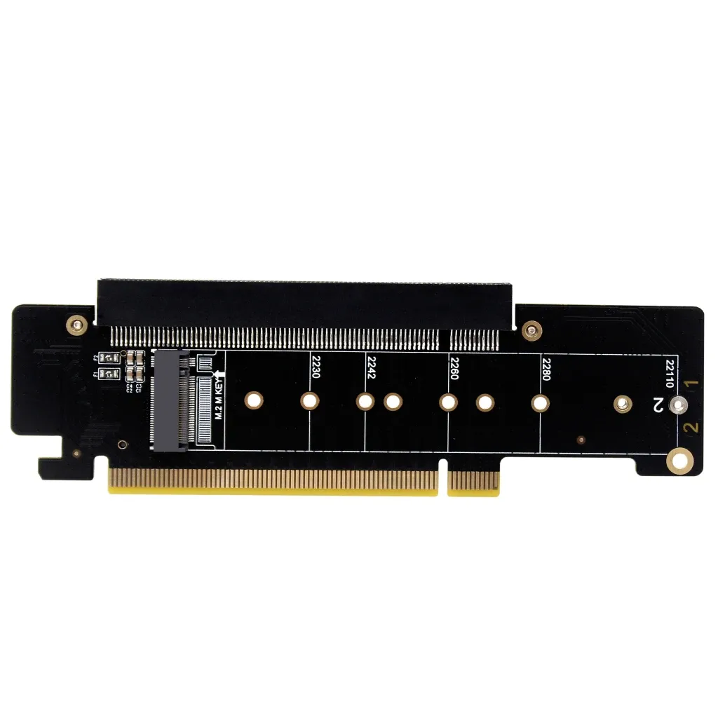 Karty PCIE4.0 x16 do x8+x4+x4 karta adaptera rozdzielacza dla m.2 nvme 223022110 SSD / SFF8639 karta PCIEXpress 4.0 Karta Riser