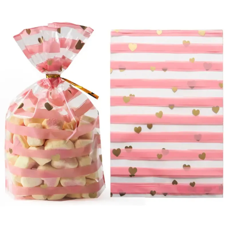 50pcs Plume Plastic Sac de Pâques Pâques d'anniversaire Candy et bonbons Sacs-cadeaux Natal Antré