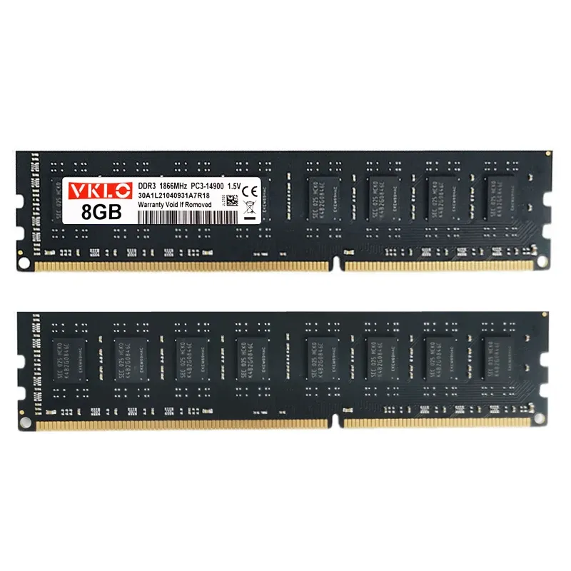 RAMS DDR3 4 Go 8 Go 1333MHz 1600MHz 1866 MHz Mémoire de RAM de bureau pour Intel et AMD PC310600 PC312800 PC314900 240pin non-ECC DIMM