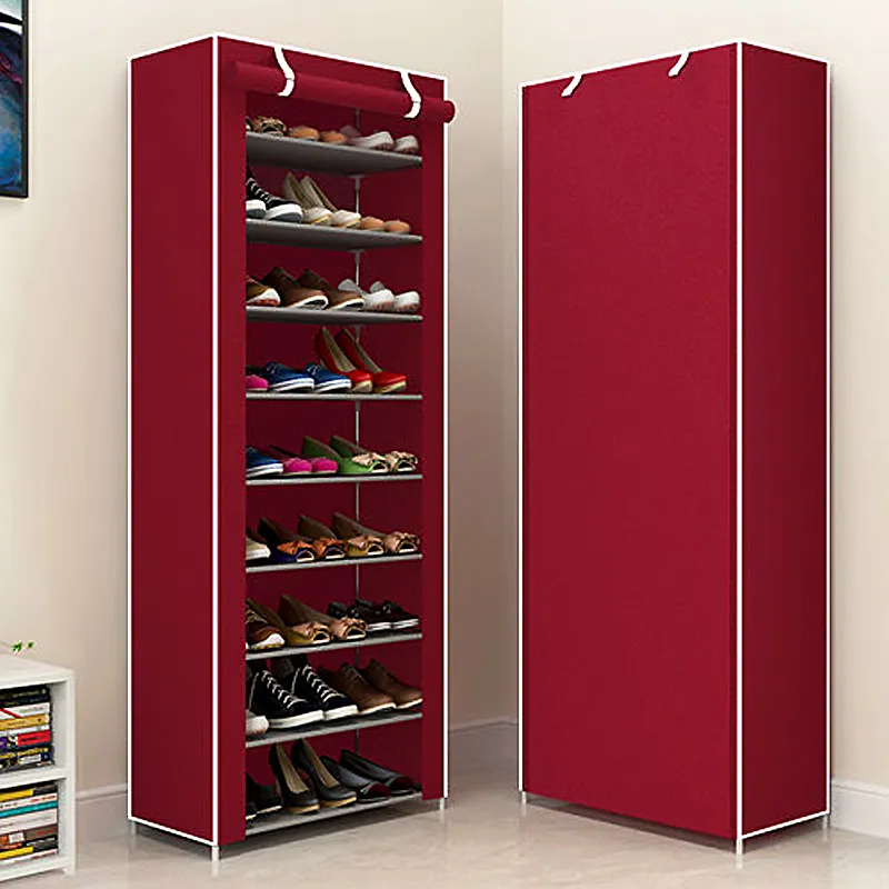Space Saving Shoe Rack Giantex 3-in-1 Vertical Shoe Rack, 6-Tier Free ...