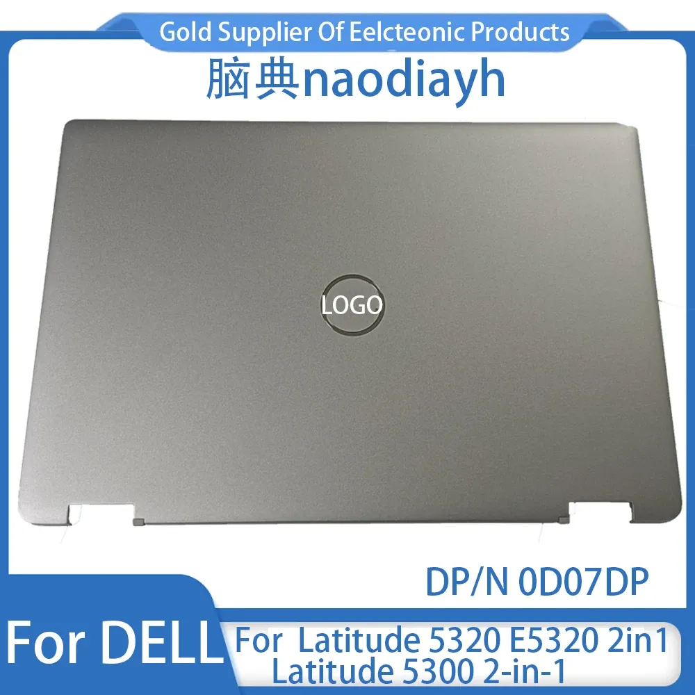 Fall Nytt för Dell Latitude 5320 E5320 5300 E5300 2in1 LCD Back Cover Laptop A Case Top Liten små bokstäver 0D07DP/D07DP