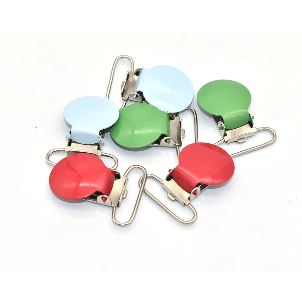 Clip di fissaggio per la sospensione da 1 "clip per la sospensione clip rotondo clip fittizio a 3 colori per abiti da cucire 10pc fai -da -te