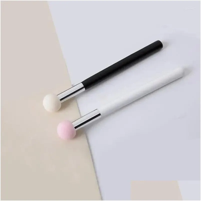 Makeup Brushes Foundation concealer Smudge Brush Våt och torr användning med dubbla användningar av svamp Huvudsvamp Tools Drop Delivery Health Beauty ACCE OTFLF