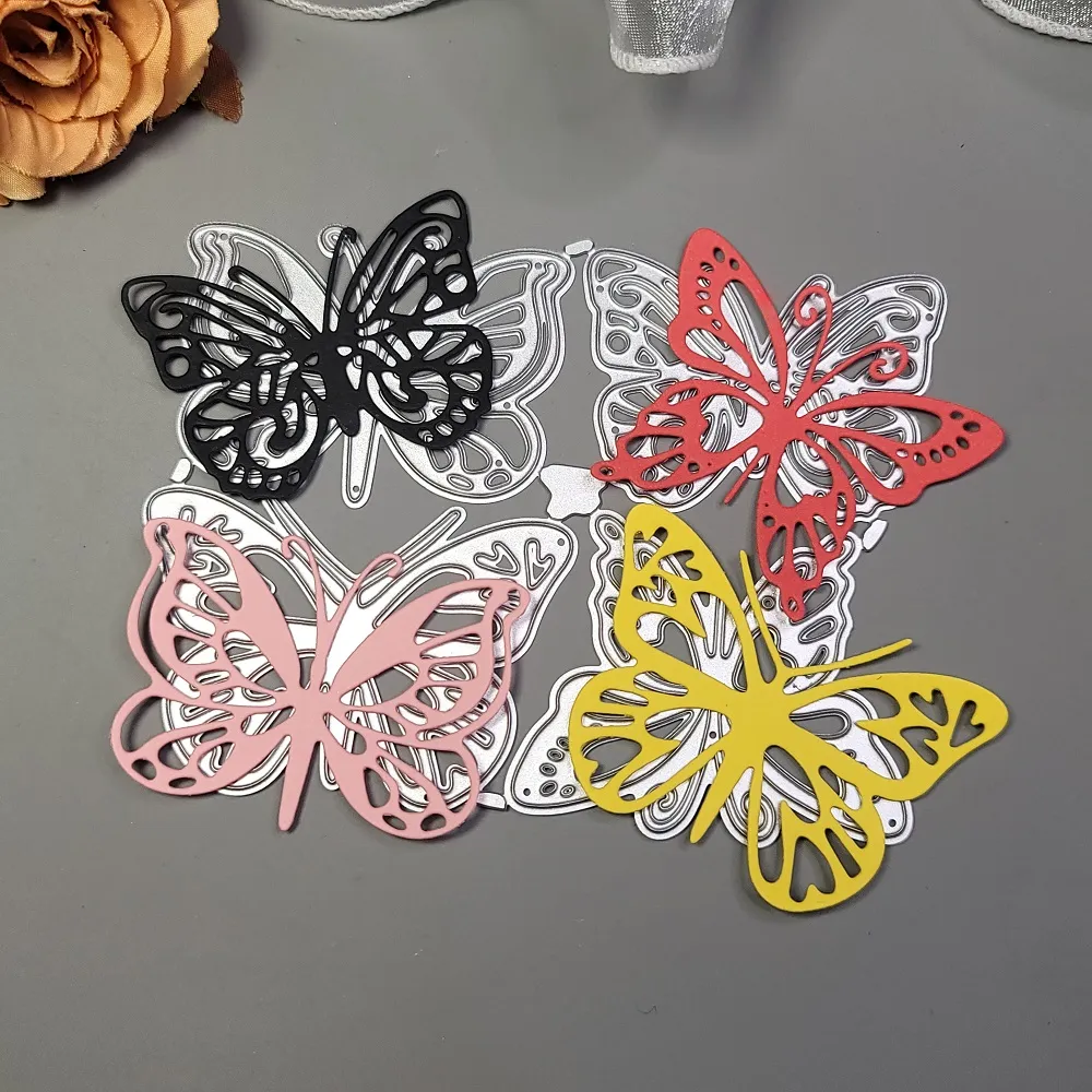 Butterfly DIY PaperCutting Karta podarunkowa Metal Cutting Die Scrapbook Expossing Album Card