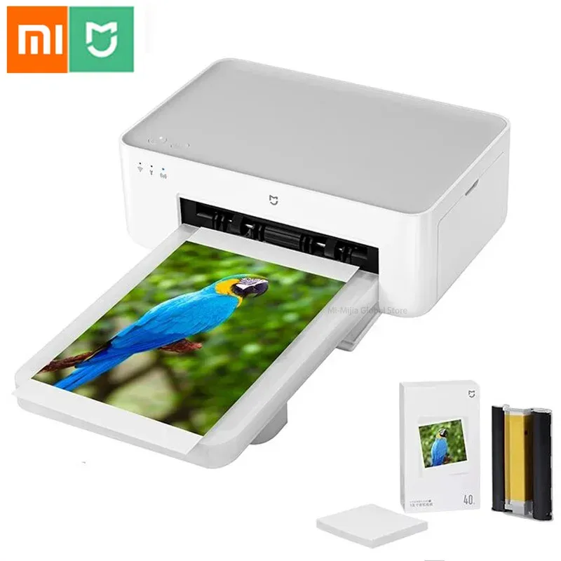 Prodotti nuovi Xiaomi Mijia Stampante fotografica 1S WiFi Mini multifunzionale Mini portatile Smart App Control HD Stampante