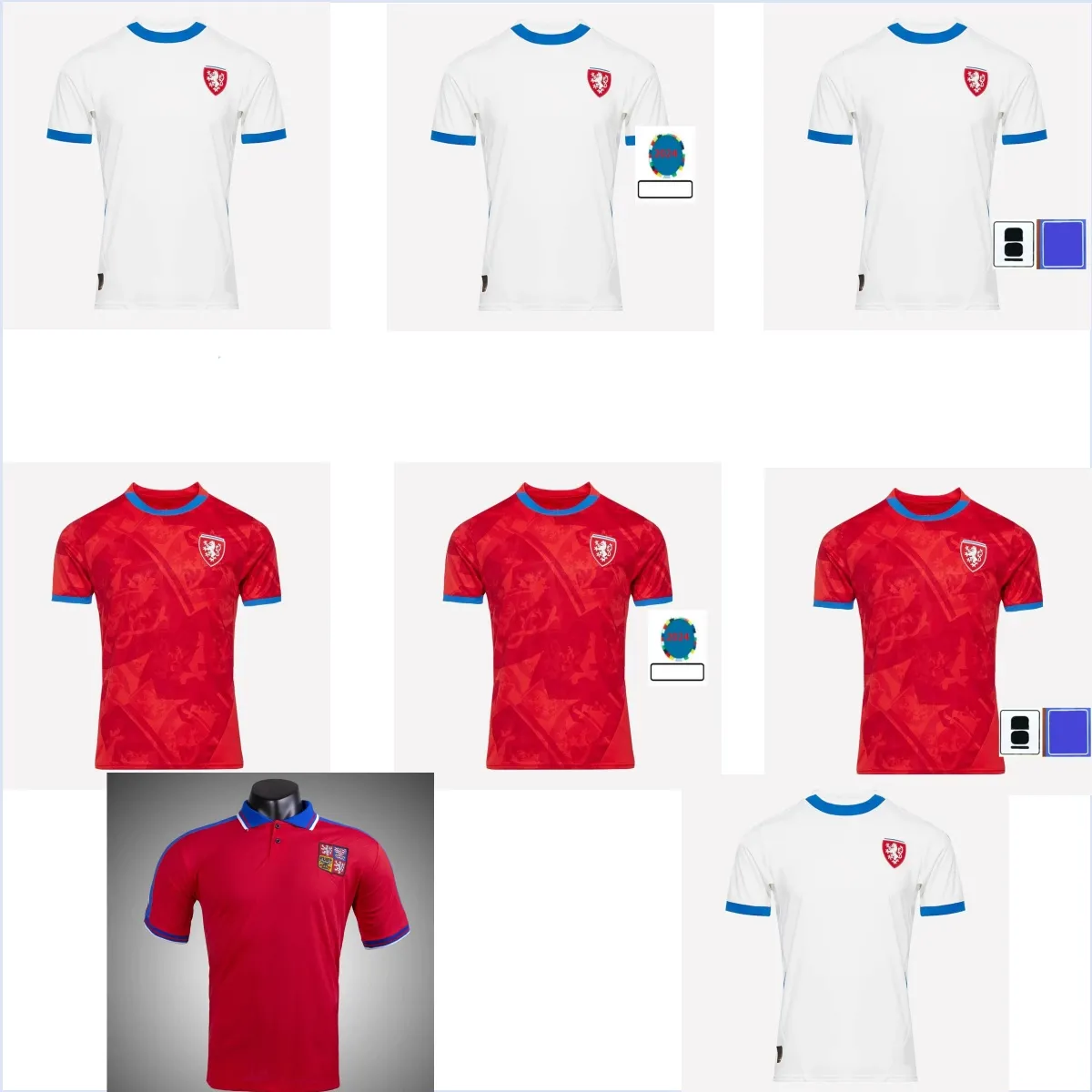 Nouveau modèle 1: 1 2024 Jerseys de football de la République tchèque Retro 1996 Mens 24 25 Nedves Novotny Poborsky a attrapé la maison de football à la maison Schick