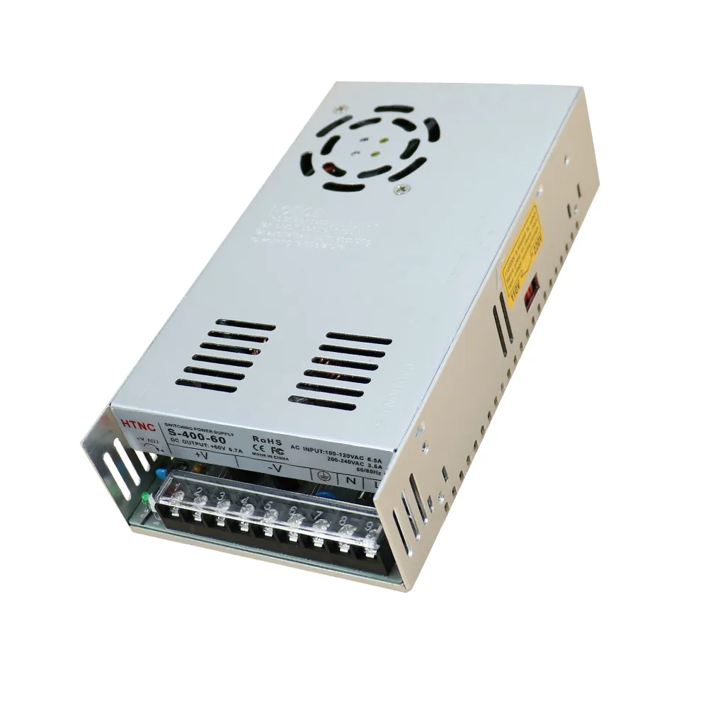 Fast shipment 400W 500w DC 60v 48V 36v AC 110V-220V Single phase Switching power supply for CNC
