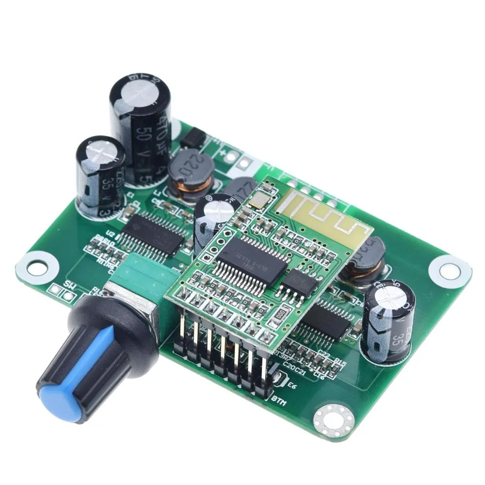 TZT Bluetooth 4.2 TPA3110 30w+30W Digital Stereo Audio Power Amplifier Board Module 12V-24V car for USB Speaker,Portable Speaker